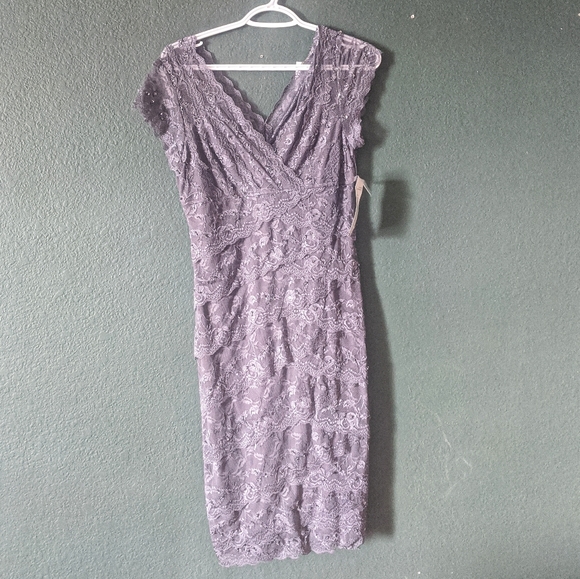 Gray Lace Dress - Picture 1 of 5